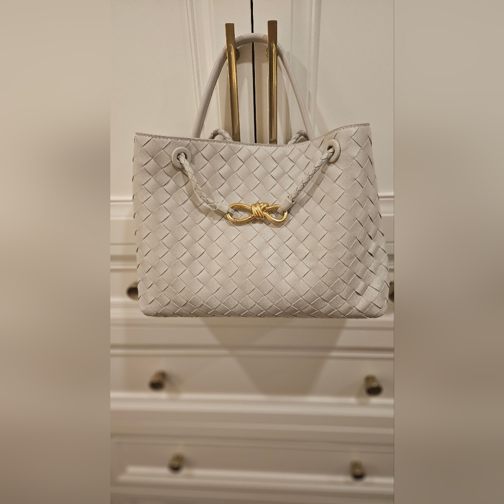 Ladies off white Botegga inspired purse